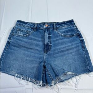 VERVET BY FLYING MONKEY Blue Jean Shorts Frayed Hem Distressed